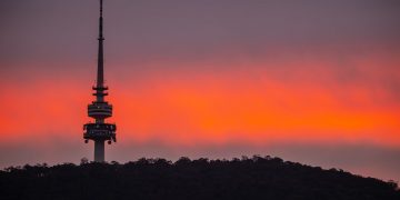 Black mountain tower