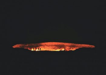 Buraco de fogo no Turcomenistão