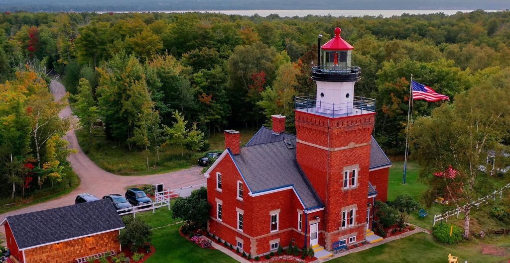 Farol de Big Bay Lighthouse nos Estados Unidos