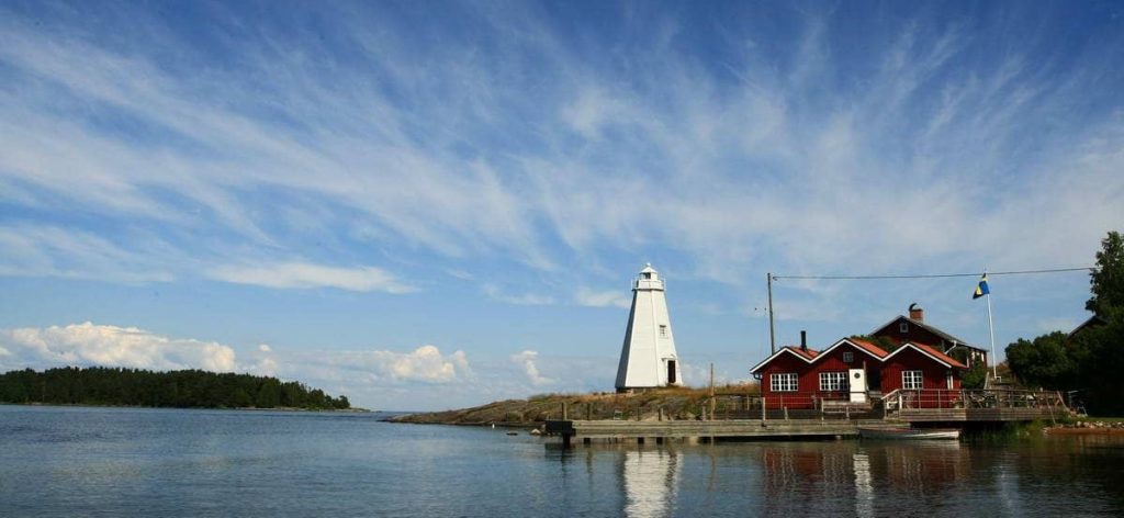 Farol de The Stavik Lighthouse na Suécia