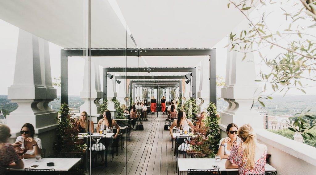 Rooftop do Nice to meet you Restaurant & Lounge em Madrid
