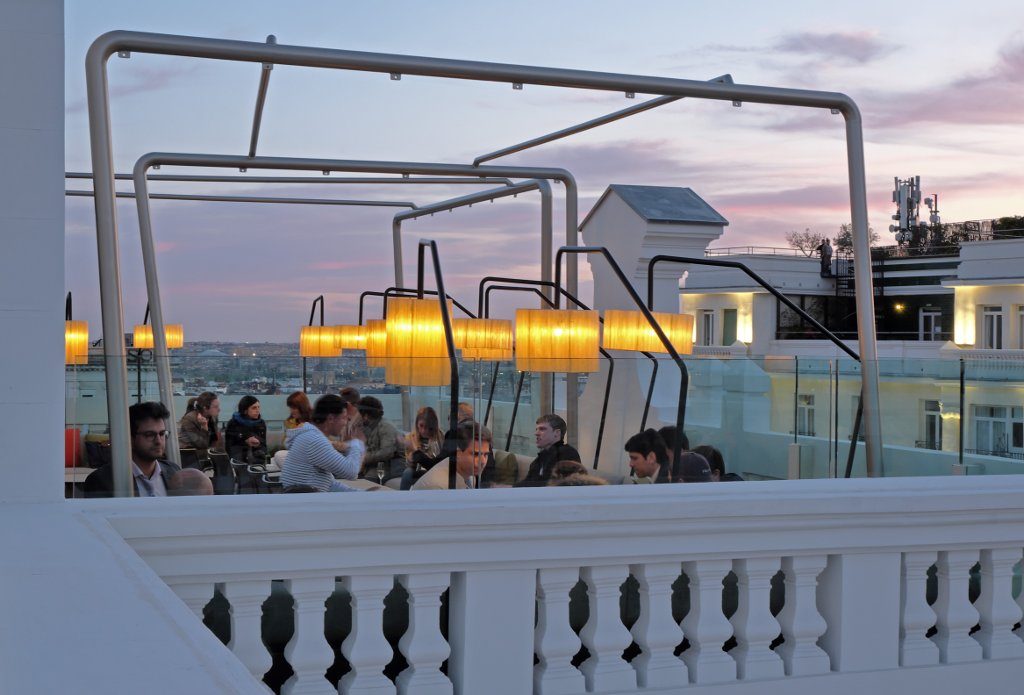 Rooftop do Picalagartos Sky Bar & Restaurant em Madrid