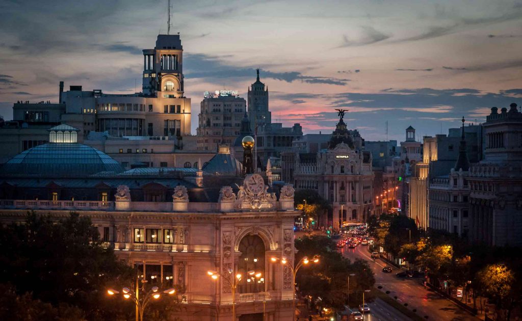 Rooftop em Madrid do Restaurante Palácio de Cibeles