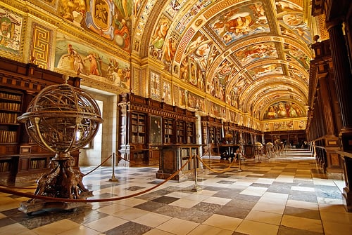 Biblioteca Royal Library of San Lorenzo de El Escorial na Espanha